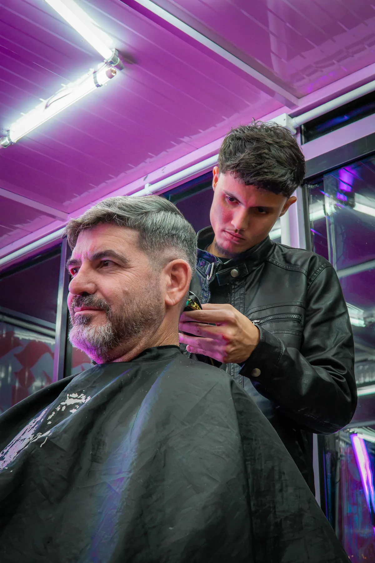 Cliente na cadeira